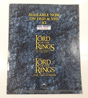 The Lord Of The Rings The Return Of The King May 2004 DVD VHS Movie Release Advent Style Paper Calendar