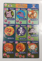 1999 Burger King Nintendo Pokemon Movie 9 Card Uncut Sheet #2