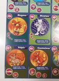 1999 Burger King Nintendo Pokemon Movie 9 Card Uncut Sheet #2