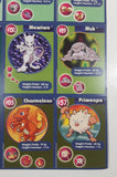 1999 Burger King Nintendo Pokemon Movie 9 Card Uncut Sheet #2