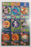 1999 Burger King Nintendo Pokemon Movie 9 Card Uncut Sheet #2
