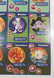 1999 Burger King Nintendo Pokemon Movie 9 Card Uncut Sheet #2