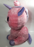 2014 Ty Beanie Boos Unicorn Magic Pink Large 20" Tall Toy Stuffed Plush