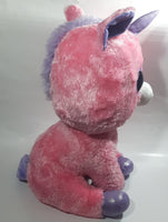 2014 Ty Beanie Boos Unicorn Magic Pink Large 20" Tall Toy Stuffed Plush