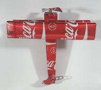 Vintage Coca Cola Can 7" Long Bi-Plane Airplane Folk Art Sculpture