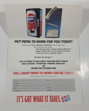 Pepsi and Diet Pepsi Commercial Retail Advertising Pamphlets Gray Beverage Delta B.C.