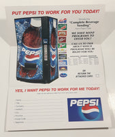 Pepsi Can and Bottle Commercial Retail Advertising Pamphlet