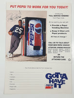 Pepsi Diet Pepsi Diet 7up and 7up Cans Commercial Retail Advertising Pamphlet Gray Beverage Delta B.C.