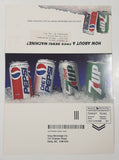 Pepsi Diet Pepsi Diet 7up and 7up Cans Commercial Retail Advertising Pamphlet Gray Beverage Delta B.C.