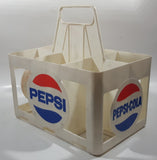 Vintage Pepsi-Cola 4.5L 6 x 750mL White Plastic Bottle Holder Carrying Case