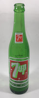 Vintage 1960s 7up 10 oz Green Glass 9 1/2" Soda Pop Bottle Chipped