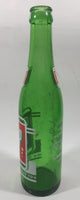 Vintage 1960s 7up 10 oz Green Glass 9 1/2" Soda Pop Bottle Chipped