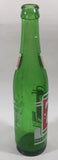 Vintage 1960s 7up 10 oz Green Glass 9 1/2" Soda Pop Bottle Chipped