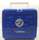 Loblaws Schneiders Toronto Blue Jays MLB Baseball Team Autograph Themed Blue Plastic Lunch Box Container