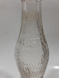 Antique 1926 Whistle 6 1/2 Fl oz Embossed Clear Glass Beverage Bottle Vancouver B.C.