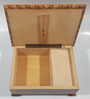 Vintage Reuge Inlaid Wood Musical Jewelry Box