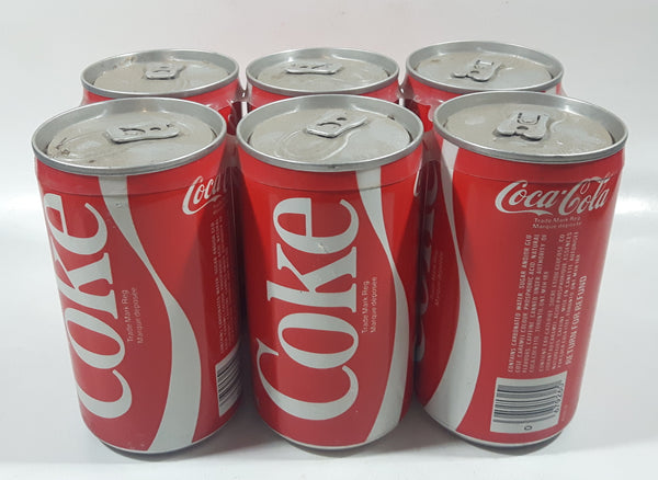 Vintage Coca Cola Coke Six Pack of Cans Still Together Some Still Full