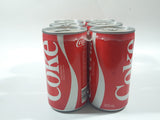 Vintage Coca Cola Coke Six Pack of Cans Still Together Some Still Full