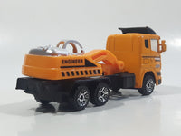King Power Engineer Excavator Hauling Truck Yellow Plastic and Metal Die Cast Toy Car Vehicle