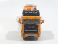 King Power Engineer Excavator Hauling Truck Yellow Plastic and Metal Die Cast Toy Car Vehicle