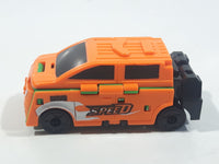 Greenbrier Hot Valor Speed Power Racing Green and Bright Orange Flipping Toy Car Vehicle