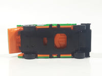 Greenbrier Hot Valor Speed Power Racing Green and Bright Orange Flipping Toy Car Vehicle