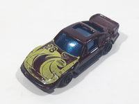 Unknown Brand Porsche #28 Dark Purple Burgundy Die Cast Toy Car Vehicle