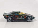 2004 Hot Wheels Tiki Torchers Lancia Stratos #4 Green Die Cast Toy Car Vehicle