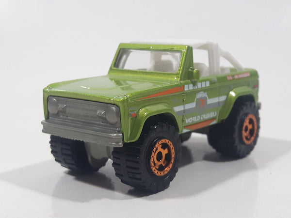 2016 Matchbox MBX Explorers Ford Bronco 4x4 1972 Green Die Cast Toy Car Vehicle