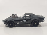 2021 Hot Wheels Nightburnerz Gas Monkey '68 Corvette Matte Dark Grey Die Cast Toy Car Vehicle