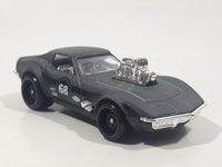 2021 Hot Wheels Nightburnerz Gas Monkey '68 Corvette Matte Dark Grey Die Cast Toy Car Vehicle