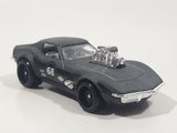 2021 Hot Wheels Nightburnerz Gas Monkey '68 Corvette Matte Dark Grey Die Cast Toy Car Vehicle
