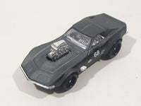 2021 Hot Wheels Nightburnerz Gas Monkey '68 Corvette Matte Dark Grey Die Cast Toy Car Vehicle