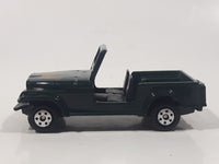 Vintage 1980s Yatming No. 1608 Jeep CJ7 Dark Green Die Cast Toy Car Vehicle