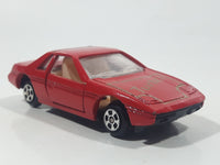 Vintage Soma Pontiac Fiero Turbo Red Die Cast Toy Car Vehicle with Opening Doors