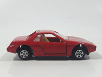 Vintage Soma Pontiac Fiero Turbo Red Die Cast Toy Car Vehicle with Opening Doors