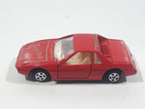 Vintage Soma Pontiac Fiero Turbo Red Die Cast Toy Car Vehicle with Opening Doors