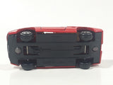 Vintage Soma Pontiac Fiero Turbo Red Die Cast Toy Car Vehicle with Opening Doors