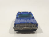 1985 Hot Wheels Sheriff Patrol Metalflake Blue Die Cast Toy Cop Police Car Vehicle