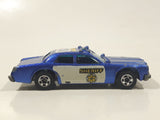 1985 Hot Wheels Sheriff Patrol Metalflake Blue Die Cast Toy Cop Police Car Vehicle