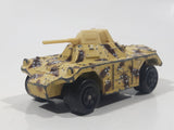 Vintage 1993 Lesney Matchbox Superfast Rolamatics No. 73 Weasel Tank Tan and Brown Camouflage Die Cast Toy Car Vehicle