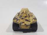 Vintage 1993 Lesney Matchbox Superfast Rolamatics No. 73 Weasel Tank Tan and Brown Camouflage Die Cast Toy Car Vehicle