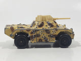 Vintage 1993 Lesney Matchbox Superfast Rolamatics No. 73 Weasel Tank Tan and Brown Camouflage Die Cast Toy Car Vehicle