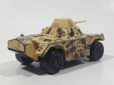 Vintage 1993 Lesney Matchbox Superfast Rolamatics No. 73 Weasel Tank Tan and Brown Camouflage Die Cast Toy Car Vehicle