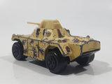 Vintage 1993 Lesney Matchbox Superfast Rolamatics No. 73 Weasel Tank Tan and Brown Camouflage Die Cast Toy Car Vehicle