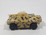 Vintage 1993 Lesney Matchbox Superfast Rolamatics No. 73 Weasel Tank Tan and Brown Camouflage Die Cast Toy Car Vehicle