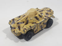 Vintage 1993 Lesney Matchbox Superfast Rolamatics No. 73 Weasel Tank Tan and Brown Camouflage Die Cast Toy Car Vehicle