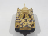 Vintage 1993 Lesney Matchbox Superfast Rolamatics No. 73 Weasel Tank Tan and Brown Camouflage Die Cast Toy Car Vehicle