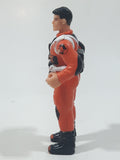 2001 McDonald's Hasbro Action Man Orange 3 3/4" Tall Toy Action Figure