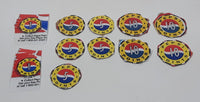Vintage 1990s Hard To Find Pepsi Points Cardboard and Plastic Label Lot
